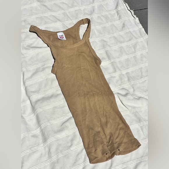 Re/done Hanes Ribbed Tank - Picture 2 of 3